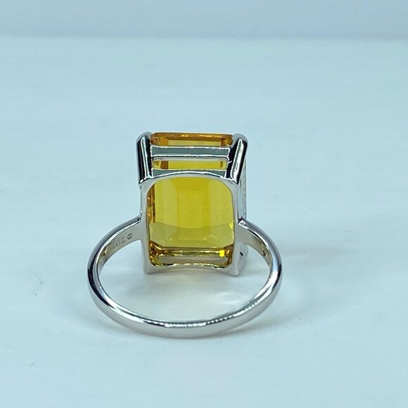 Tiffany & Co. Sterling Silver Sparklers Citrine Ring s8 JR693 - Picture 4 of 10